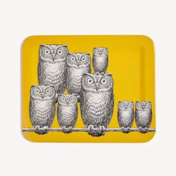 Fornasetti Vassoi E Pliants Decorativi^Vassoio Civette Multicolore