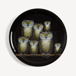 Fornasetti Vassoi E Pliants Decorativi^Vassoio Civette Multicolore