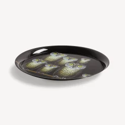 Fornasetti Vassoi E Pliants Decorativi^Vassoio Civette Multicolore