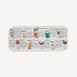Fornasetti Vassoi E Pliants Decorativi^Vassoio Cocktail Rettangolare Multicolore