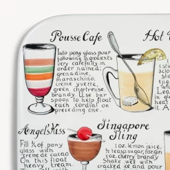 Fornasetti Vassoi E Pliants Decorativi^Vassoio Cocktail Rettangolare Multicolore