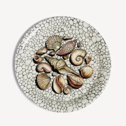 Fornasetti Vassoi E Pliants Decorativi^Vassoio Conchiglie E Ciotoli Multicolore
