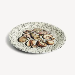 Fornasetti Vassoi E Pliants Decorativi^Vassoio Conchiglie E Ciotoli Multicolore