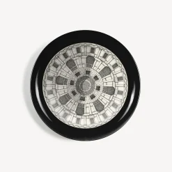 Fornasetti Vassoi E Pliants Decorativi^Vassoio Cortile N.1 Bianco Nero