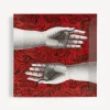 Fornasetti Vassoi Decorativi^Vassoio Don Giovanni Bianco/Nero/Rosso