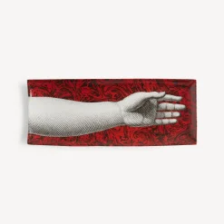 Fornasetti Vassoi Decorativi^Vassoio Don Giovanni Bianco/Nero/Rosso
