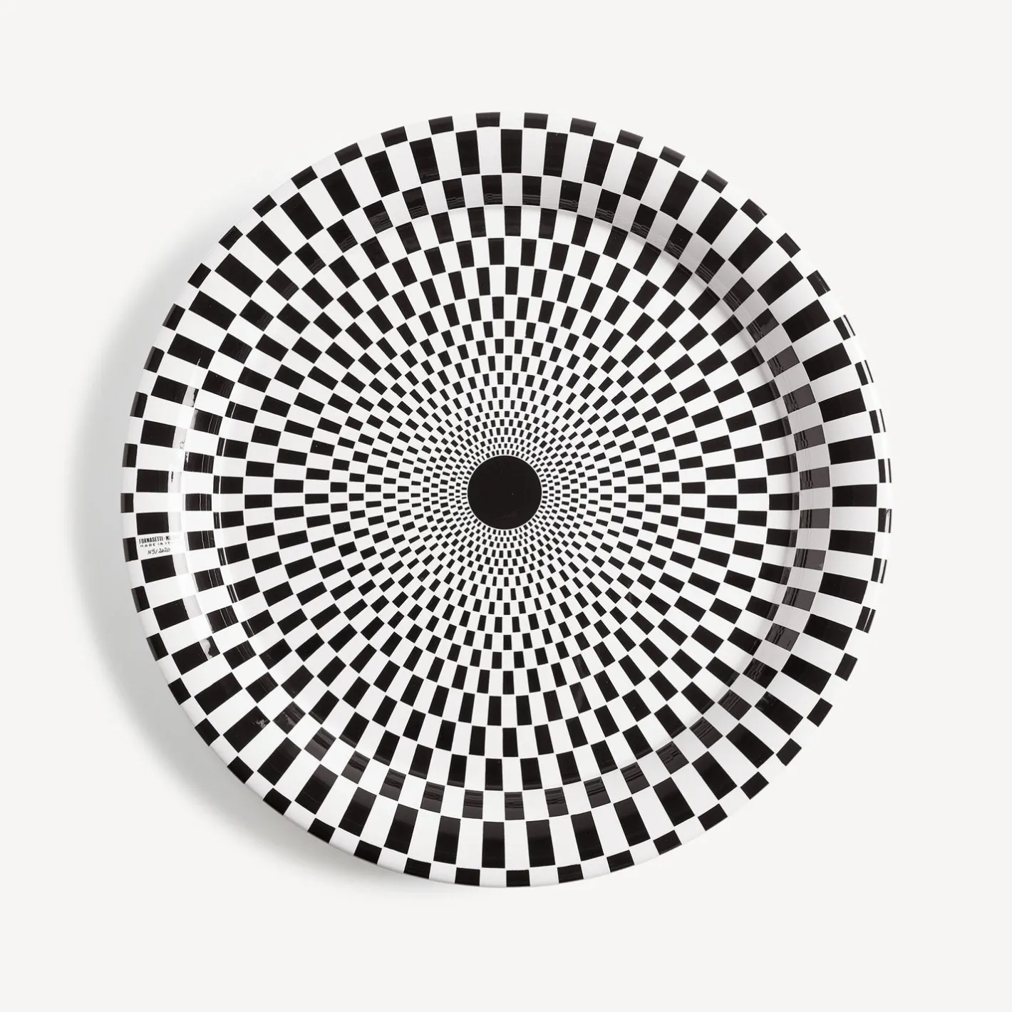 Fornasetti Vassoi E Pliants Decorativi^Vassoio Egocentrismo Bianco Nero