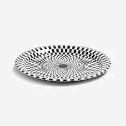 Fornasetti Vassoi E Pliants Decorativi^Vassoio Egocentrismo Bianco Nero