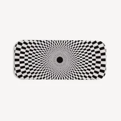 Fornasetti Vassoi E Pliants Decorativi^Vassoio Egocentrismo Bianco Nero