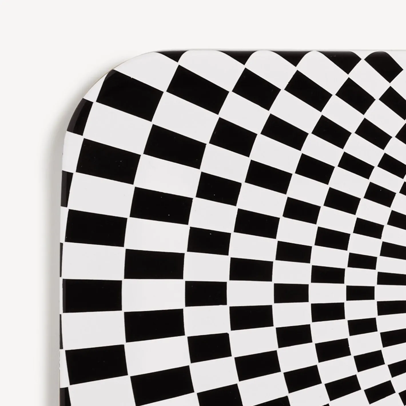 Fornasetti Vassoi E Pliants Decorativi^Vassoio Egocentrismo Bianco Nero