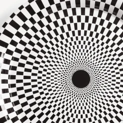 Fornasetti Vassoi E Pliants Decorativi^Vassoio Egocentrismo Bianco Nero