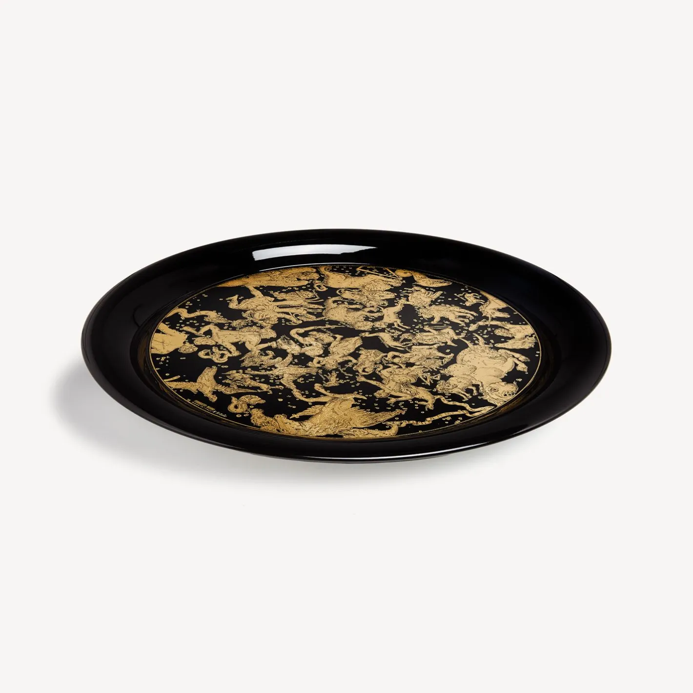 Fornasetti Vassoi E Pliants Decorativi^Vassoio Emisfero Oro/Nero