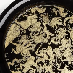 Fornasetti Vassoi E Pliants Decorativi^Vassoio Emisfero Oro/Nero