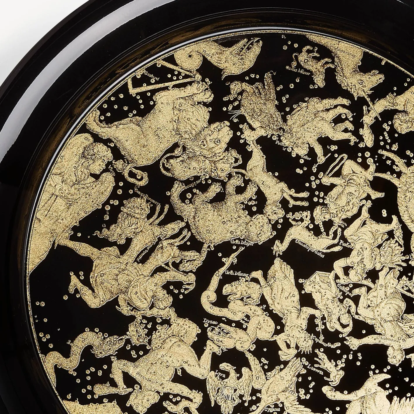 Fornasetti Vassoi E Pliants Decorativi^Vassoio Emisfero Oro/Nero
