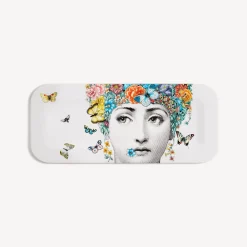 Fornasetti Vassoi E Pliants Decorativi^Vassoio Fior Di Lina Multicolore