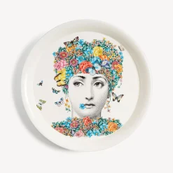 Fornasetti Vassoi E Pliants Decorativi^Vassoio Fior Di Lina Multicolore