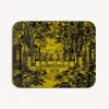 Fornasetti Vassoi E Pliants Decorativi^Vassoio Giardino Settecentesco Nero Giallo