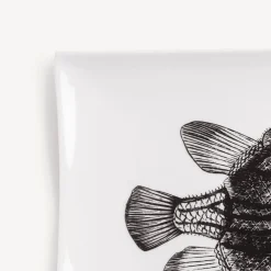 Fornasetti Vassoi Decorativi^Vassoio Incontro Bianco/Nero Bianco Nero