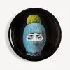 Fornasetti Vassoi E Pliants Decorativi^Vassoio Lux Gstaad Azzurro/Giallo/Nero