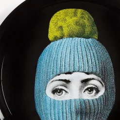Fornasetti Vassoi E Pliants Decorativi^Vassoio Lux Gstaad Azzurro/Giallo/Nero