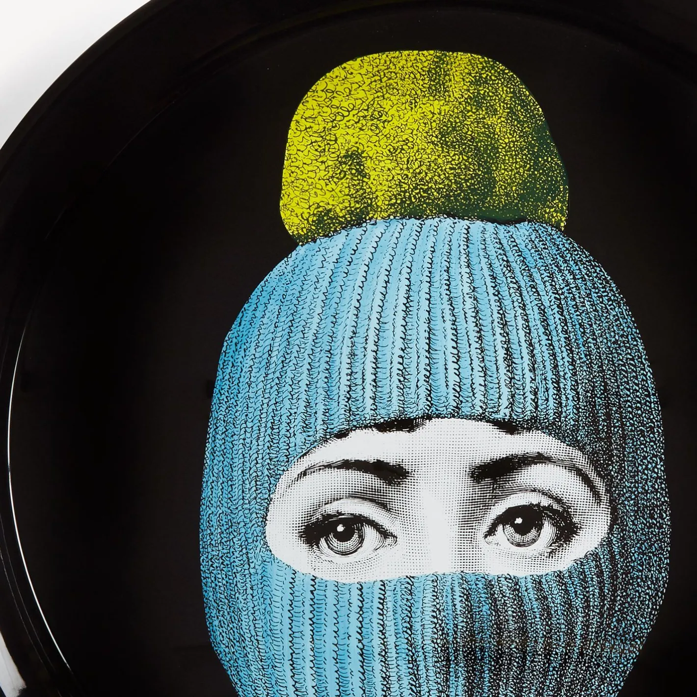 Fornasetti Vassoi E Pliants Decorativi^Vassoio Lux Gstaad Azzurro/Giallo/Nero