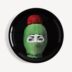 Fornasetti Vassoi E Pliants Decorativi^Vassoio Lux Gstaad Verde/Rosso/Nero