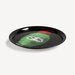 Fornasetti Vassoi E Pliants Decorativi^Vassoio Lux Gstaad Verde/Rosso/Nero