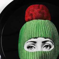 Fornasetti Vassoi E Pliants Decorativi^Vassoio Lux Gstaad Verde/Rosso/Nero