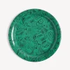Fornasetti Vassoi E Pliants Decorativi^Vassoio Malachite Verde/Nero