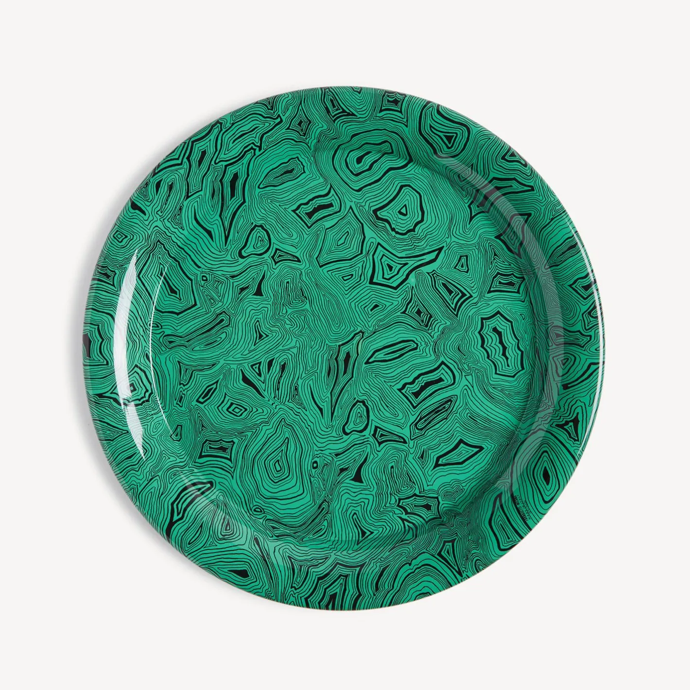Fornasetti Vassoi E Pliants Decorativi^Vassoio Malachite Verde/Nero