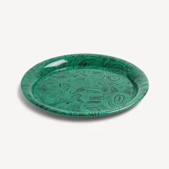 Fornasetti Vassoi E Pliants Decorativi^Vassoio Malachite Verde/Nero