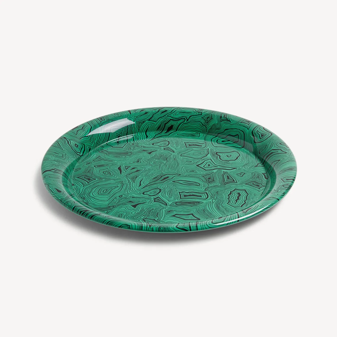 Fornasetti Vassoi E Pliants Decorativi^Vassoio Malachite Verde/Nero