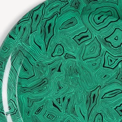 Fornasetti Vassoi E Pliants Decorativi^Vassoio Malachite Verde/Nero