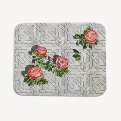 Fornasetti Vassoi E Pliants Decorativi^Vassoio Musciarabia Con Rose Multicolore