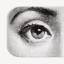 Fornasetti Vassoi E Pliants Decorativi^Vassoio Occhi Bianco Nero