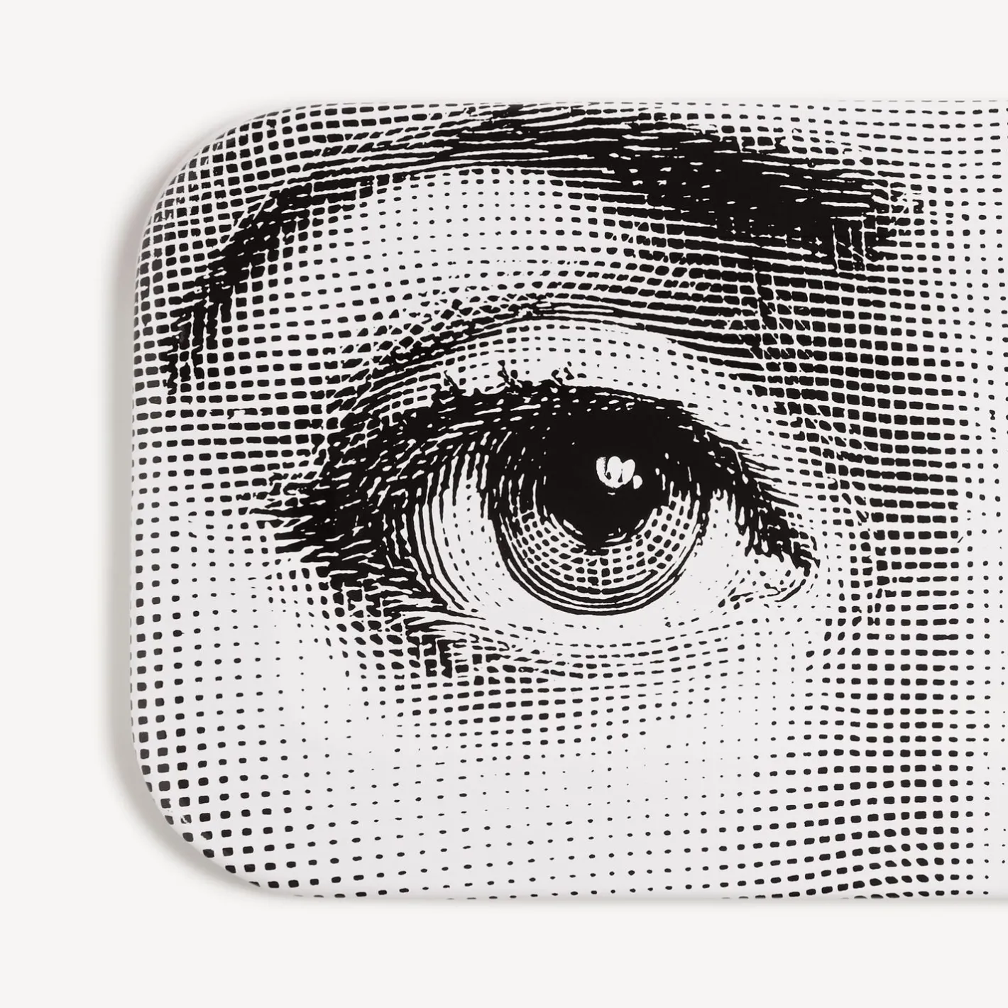 Fornasetti Vassoi E Pliants Decorativi^Vassoio Occhi Bianco Nero