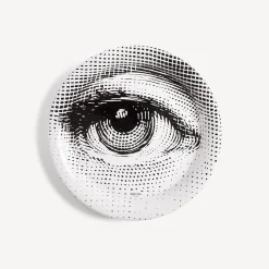 Fornasetti Vassoi E Pliants Decorativi^Vassoio Occhio Bianco Nero