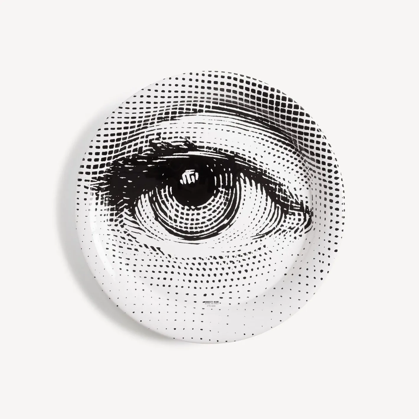 Fornasetti Vassoi E Pliants Decorativi^Vassoio Occhio Bianco Nero