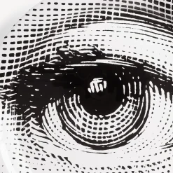 Fornasetti Vassoi E Pliants Decorativi^Vassoio Occhio Bianco Nero