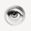 Fornasetti Vassoi E Pliants Decorativi^Vassoio Occhio Bianco Nero