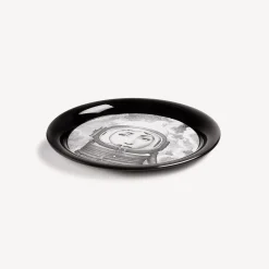 Fornasetti Vassoi E Pliants Decorativi^Vassoio Palombara Bianco Nero