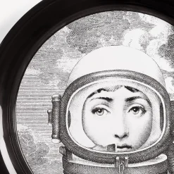 Fornasetti Vassoi E Pliants Decorativi^Vassoio Palombara Bianco Nero