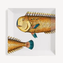 Fornasetti Vassoi Decorativi^Vassoio Pesce Lampuga Multicolore