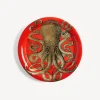 Fornasetti Vassoi E Pliants Decorativi^Vassoio Polipo Oro/Rosso