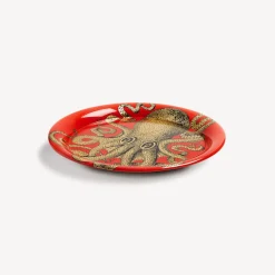 Fornasetti Vassoi E Pliants Decorativi^Vassoio Polipo Oro/Rosso