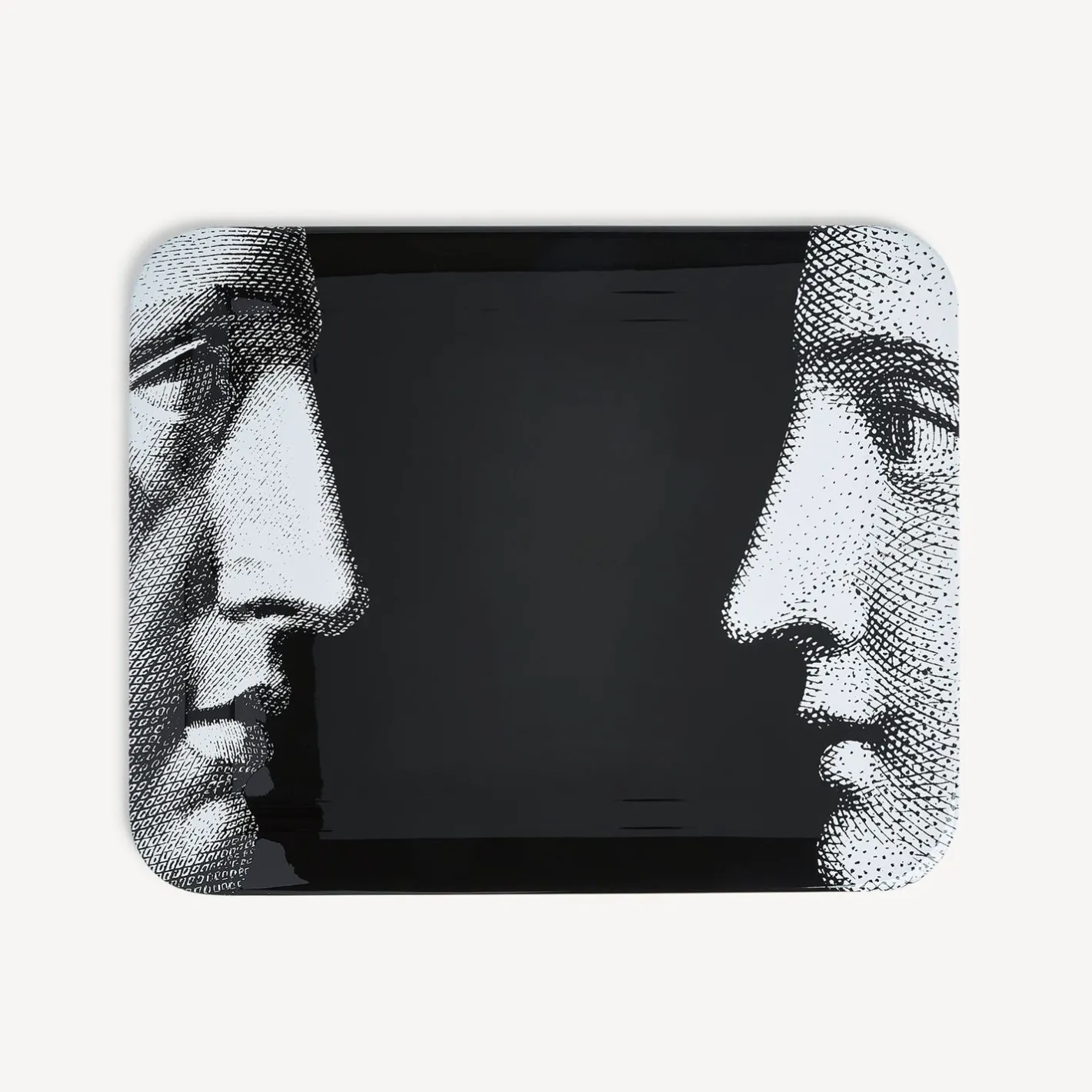 Fornasetti Vassoi E Pliants Decorativi^Vassoio Profili Bianco Nero