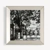 Fornasetti Vassoi Decorativi^Vassoio Quadrato Giardino Settecentesco Bianco Nero