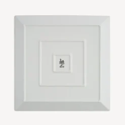 Fornasetti Vassoi Decorativi^Vassoio Quadrato Giardino Settecentesco Bianco Nero