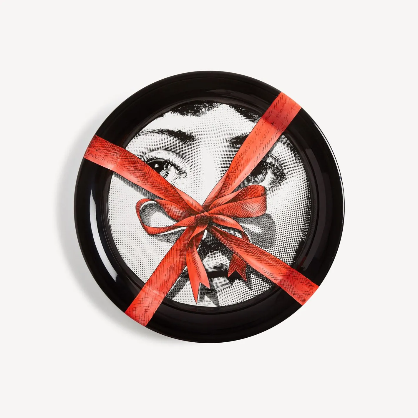 Fornasetti Vassoi E Pliants Decorativi^Vassoio Regalo Tema E Variazioni N.171 Bianco/Nero/Rosso