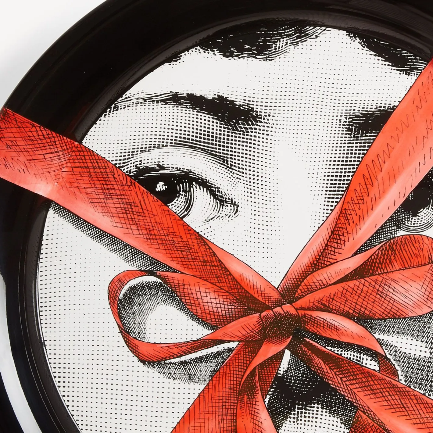 Fornasetti Vassoi E Pliants Decorativi^Vassoio Regalo Tema E Variazioni N.171 Bianco/Nero/Rosso